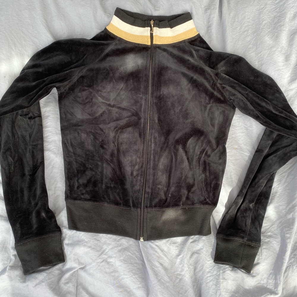 Juicy Couture zip up hoodie black